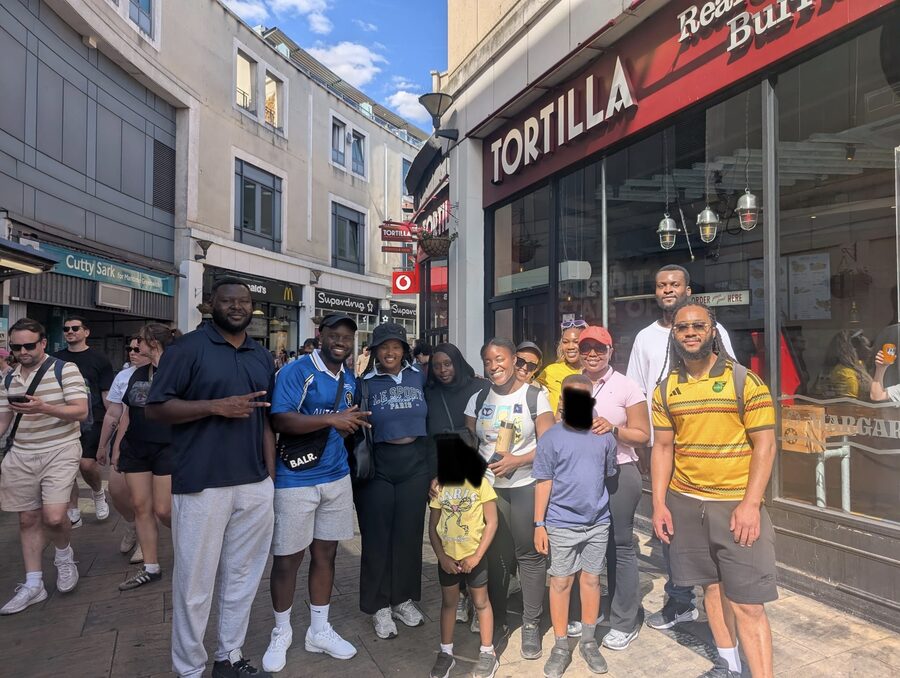 Kenny with clients at a KSB community meetup